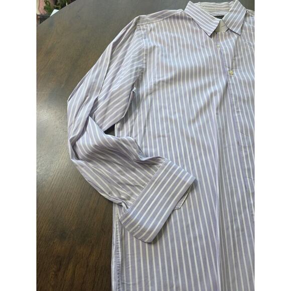 Express Design Studio Shirt Mens XL 17-17.5 Modern Fit Button Up French Cuff - Picture 3 of 13